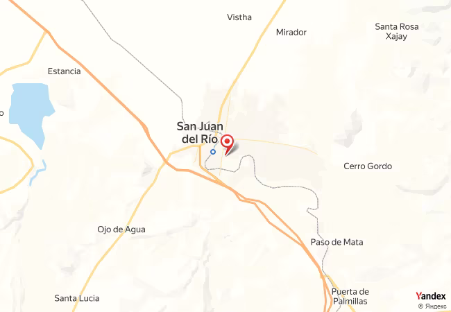 Qibla Map for San Juan del Rio