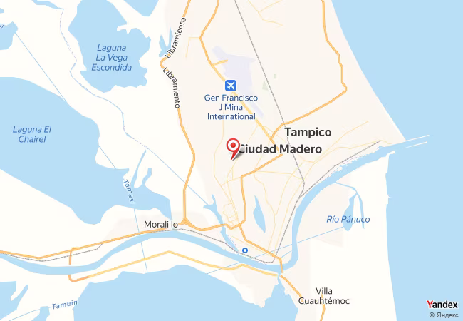 Qibla Map for Tampico