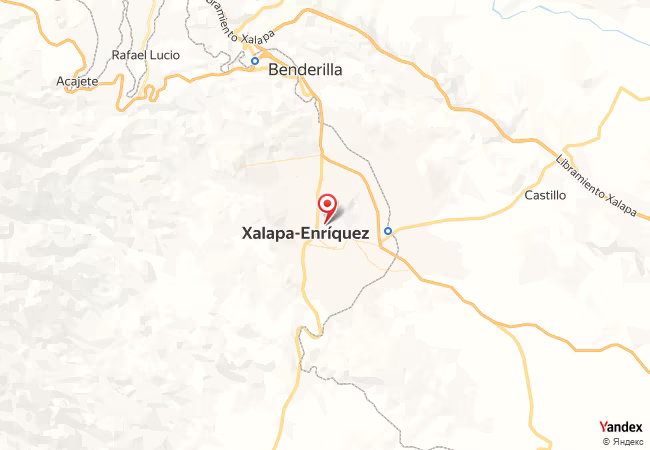 Qibla Map for Xalapa