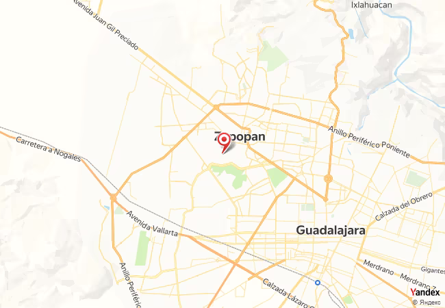 Qibla Map for Zapopan