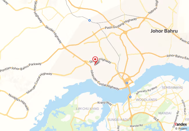 Qibla Map for Johor Bahru