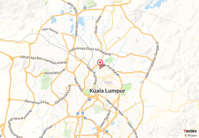 Qibla Map for Kuala Lumpur