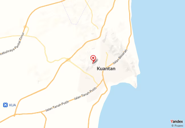 Qibla Map for Kuantan