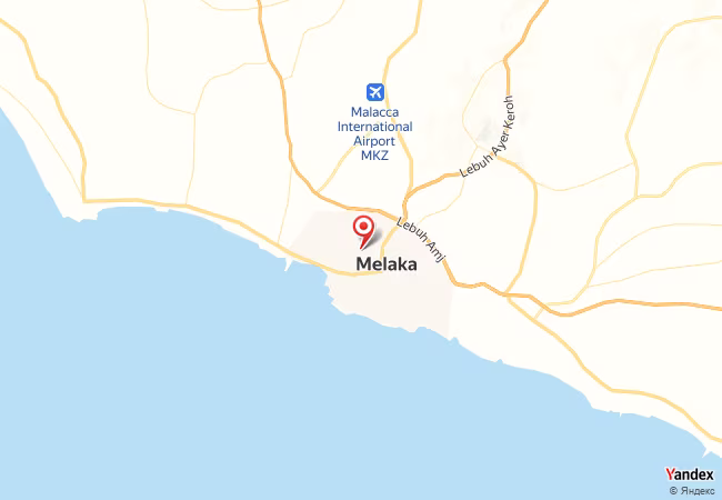 Qibla Map for Melaka