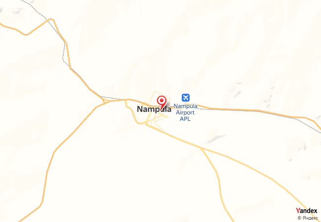 Qibla Map for Nampula