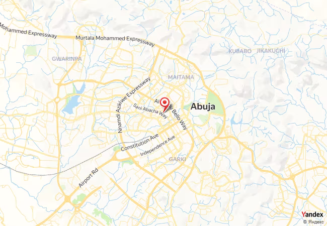 Qibla Map for Abuja