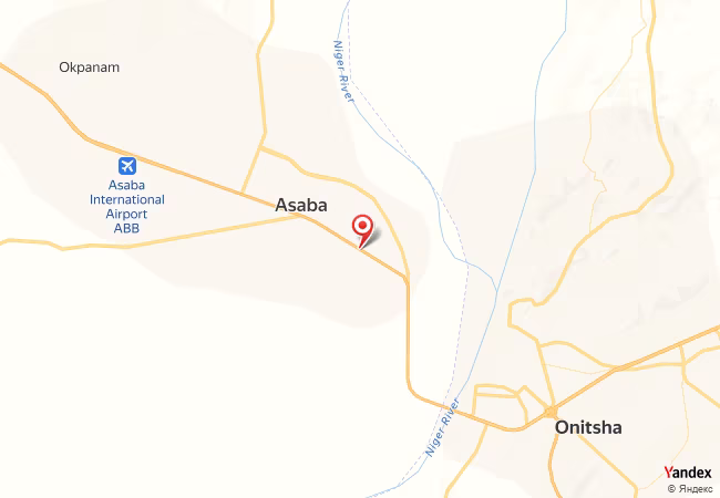Qibla Map for Asaba
