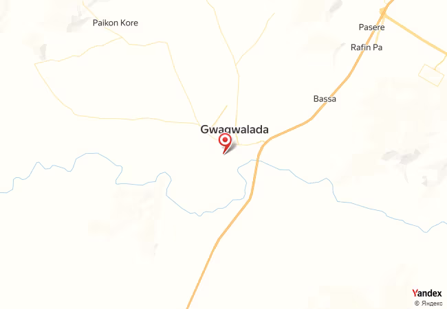 Qibla Map for Gwagwalada