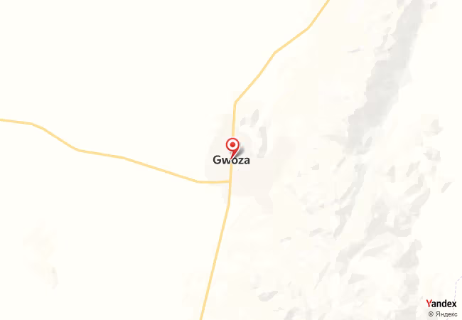 Qibla Map for Gwoza