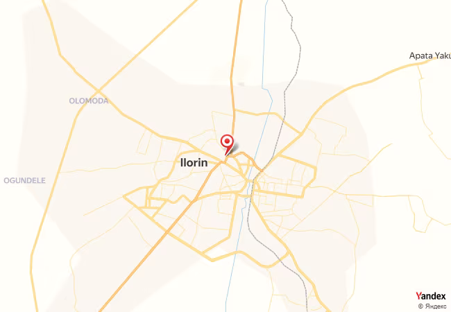 Qibla Map for Ilorin