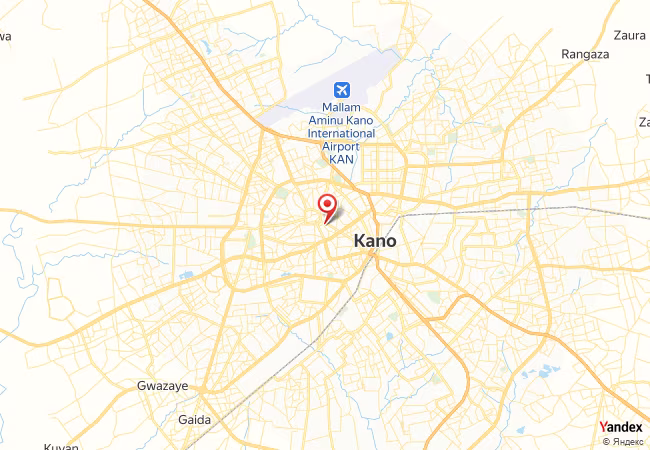Qibla Map for Kano