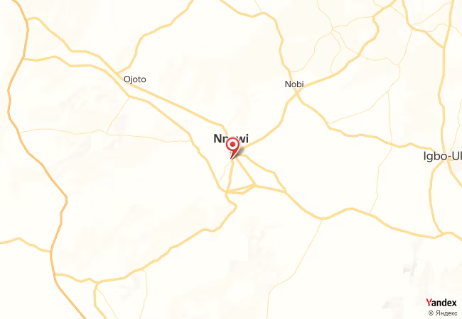 Qibla Map for Nnewi