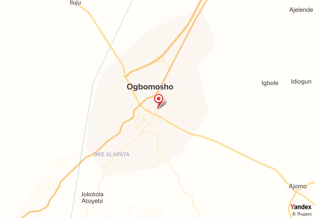 Qibla Map for Ogbomoso