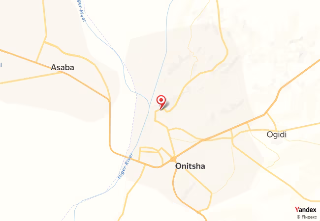Qibla Map for Onitsha