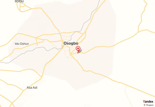 Qibla Map for Osogbo