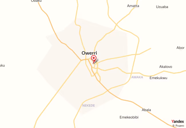 Qibla Map for Owerri