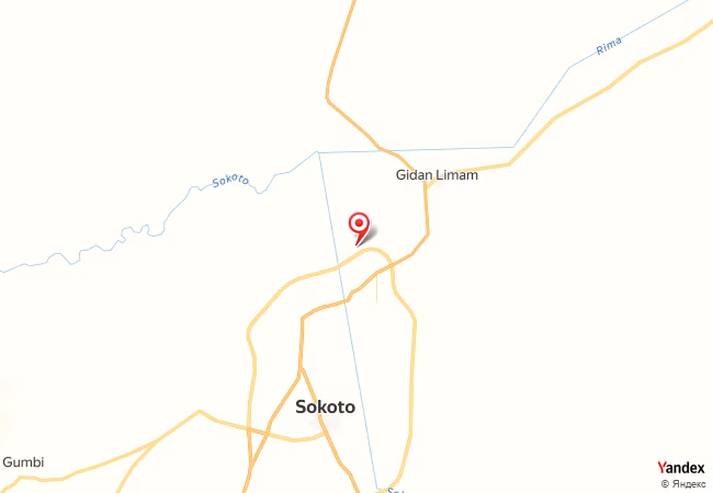 Qibla Map for Sokoto