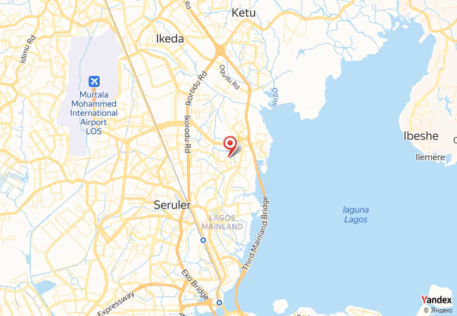 Qibla Map for Somolu