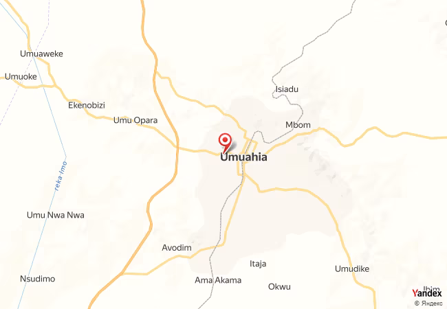 Qibla Map for Umuahia