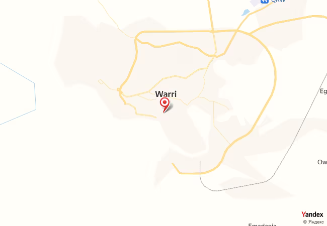 Qibla Map for Warri