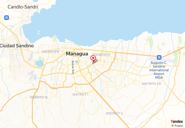 Qibla Map for Managua