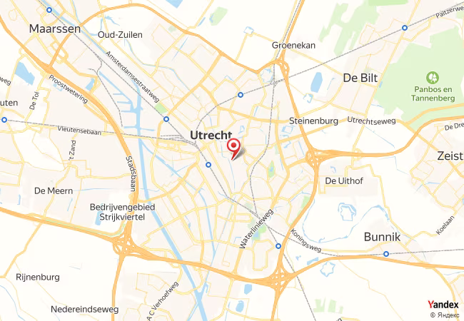 Qibla Map for Utrecht