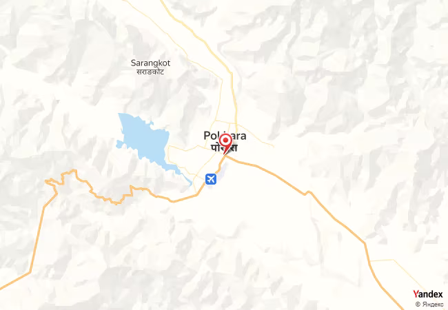 Qibla Map for Pokhara