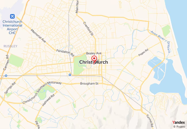 Qibla Map for Christchurch