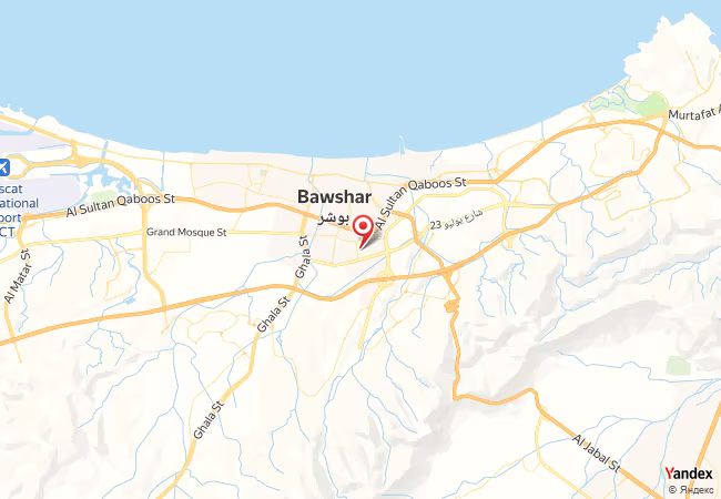 Qibla Map for Bawshar