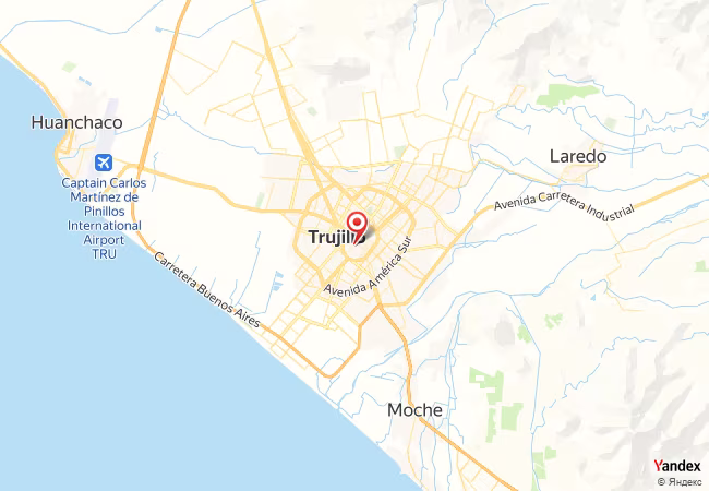 Qibla Map for Trujillo