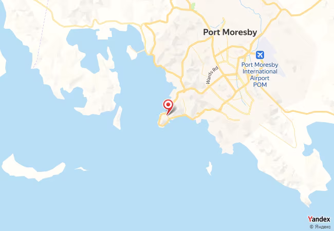 Qibla Map for Port Moresby