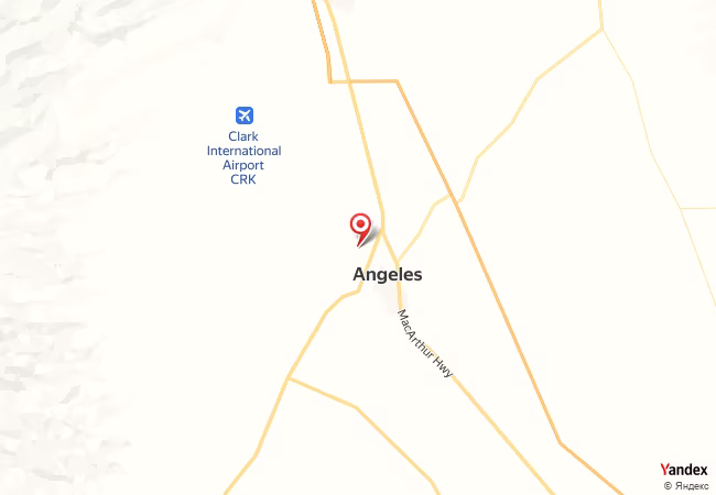 Qibla Map for Angeles City