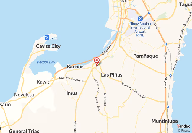 Qibla Map for Bacoor