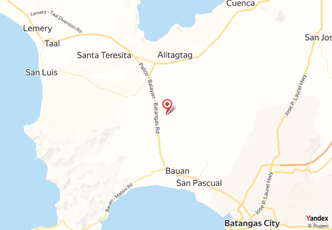 خريطة القبلة لمدينة مدينة باتانجاس