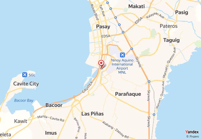 Qibla Map for City of Paranaque