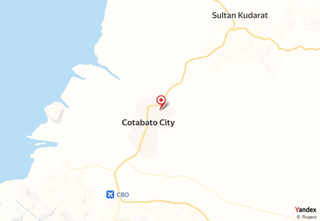 خريطة القبلة لمدينة مدينة كوتاباتو