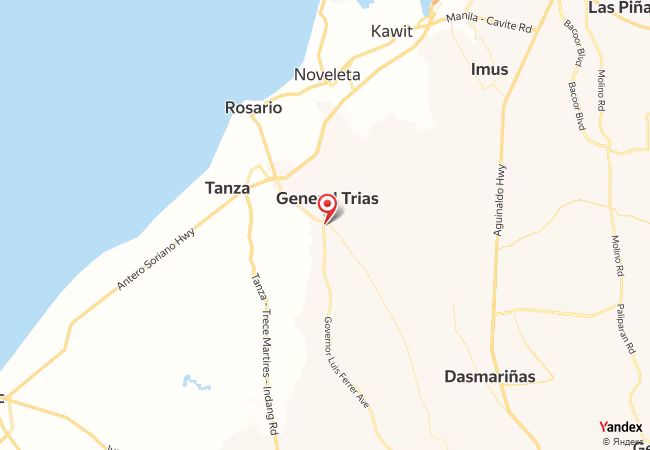 Qibla Map for General Trias