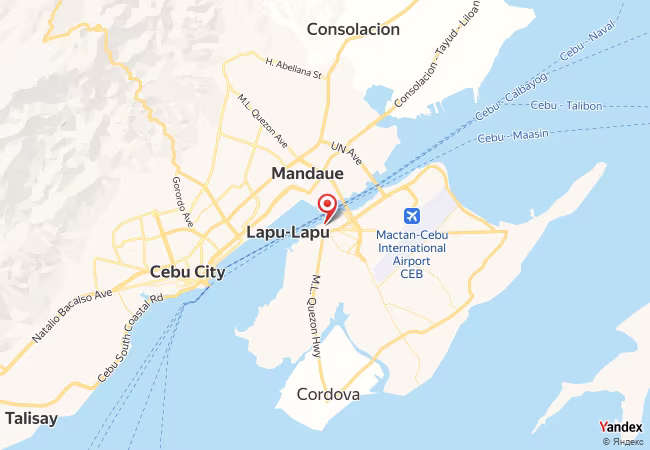 Qibla Map for Lapu-Lapu City