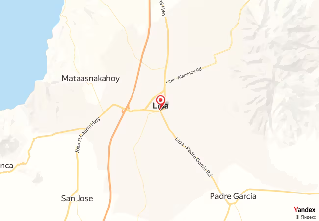 Qibla Map for Lipa City