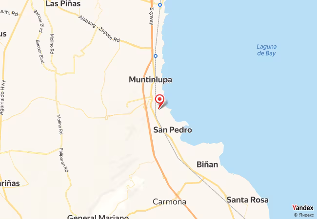 Qibla Map for Muntinlupa City