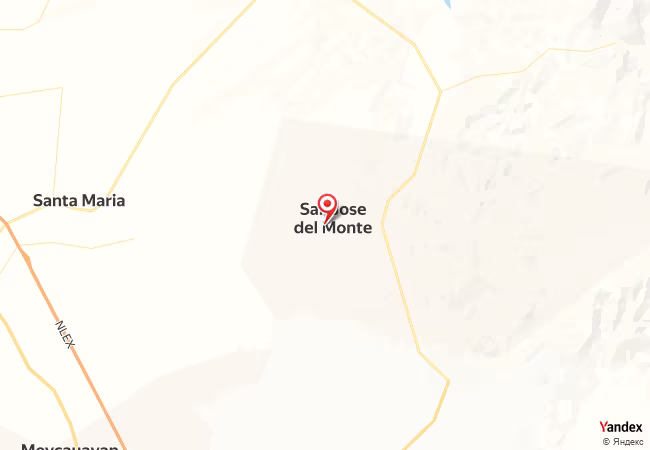 خريطة القبلة لمدينة سان خوسيه ديل مونتي