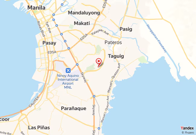 Qibla Map for Taguig City