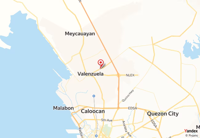 Qibla Map for Valenzuela