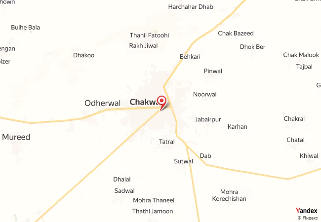Qibla Map for Chakwal