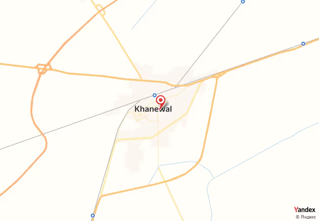 Qibla Map for Khanewal
