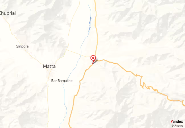 Qibla Map for Khwazakhela