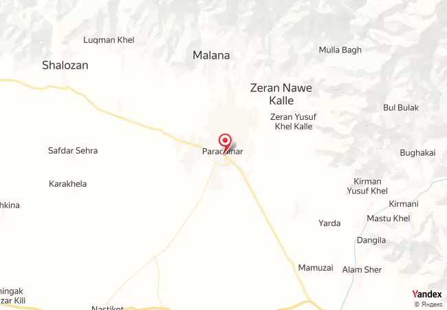 Qibla Map for Parachinar