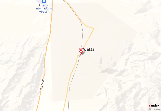 Qibla Map for Quetta