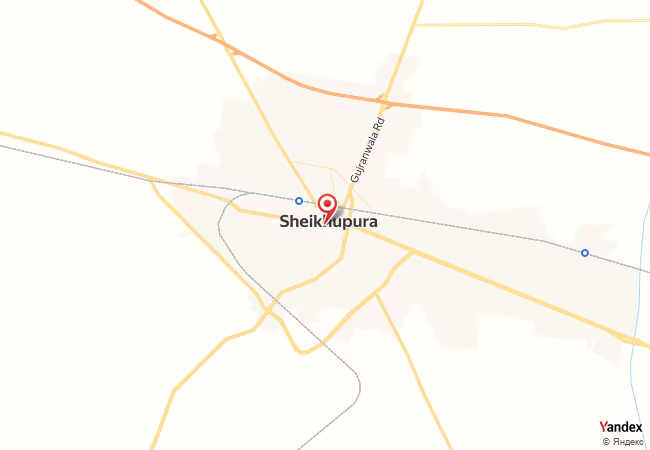 Qibla Map for Shekhupura