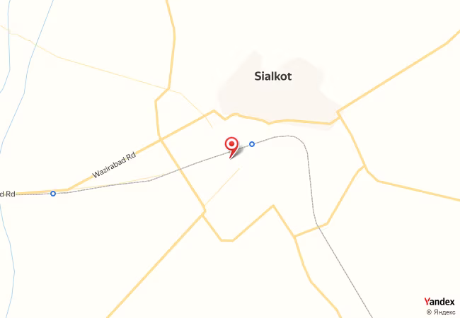 Qibla Map for Sialkot City